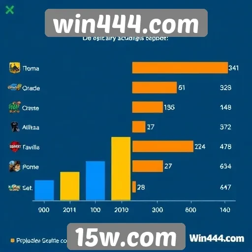 Dados sobre a popularidade de jogos no win444