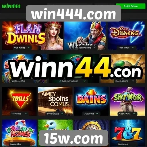 Jogos populares disponíveis no win444